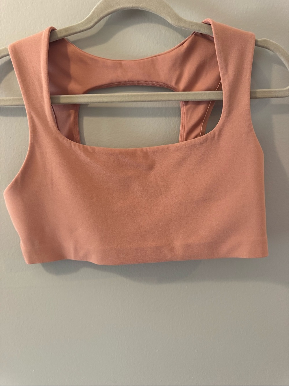 Nike Peach Dri-FIT Crop Tank Bra Large